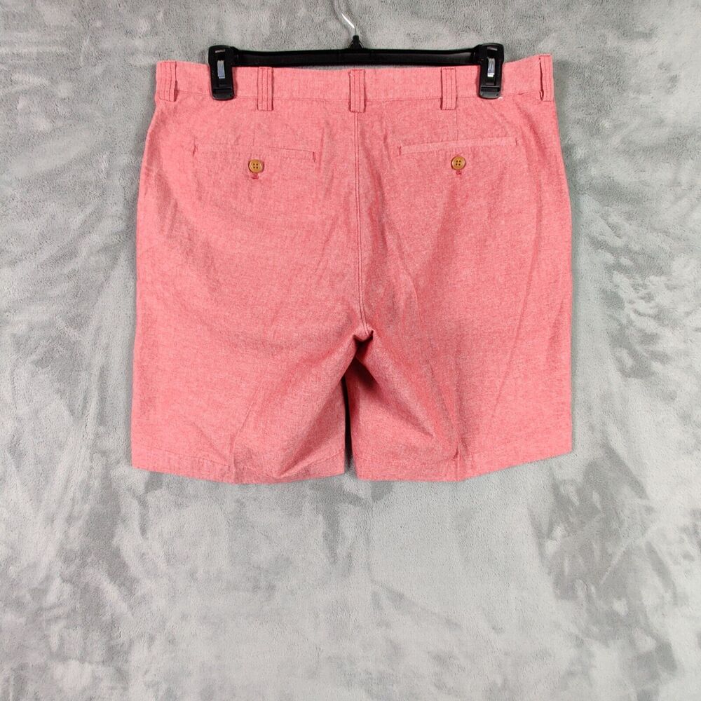 J Crew Shorts Men 36 Pink Chino Gramercy Flat Front Preppy Golf Solid 36x9 - Picture 2 of 5